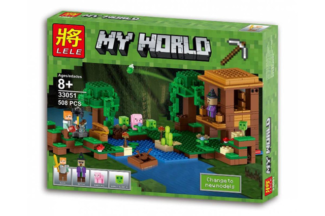 Конструктор LELE My World 33051 Хижина ведьмы (Аналог LEGO Minecraft 21133) 508 деталей - фото 5 - id-p66151412