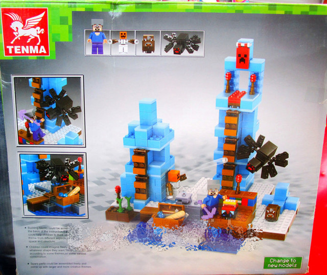 Конструктор TENMA My World TM7412 Ледяные шипы (Аналог LEGO Minecraft 21131) 413 деталей - фото 6 - id-p66151479
