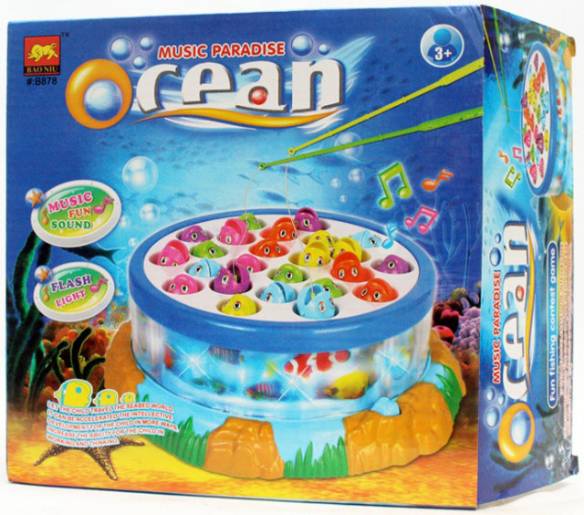 Настольная игра Ocean "Рыбалка" световые и звуковые эффекты B878 - фото 2 - id-p66165553