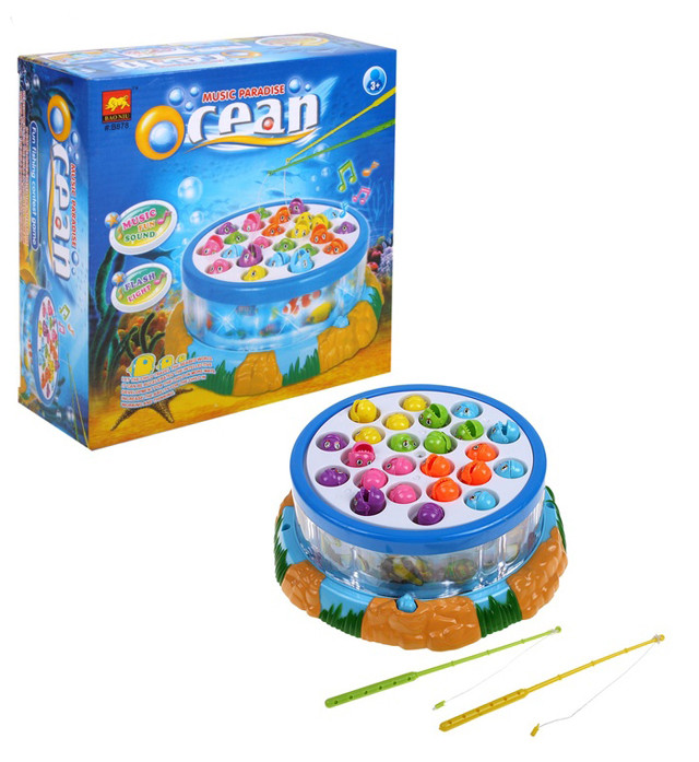 Настольная игра Ocean "Рыбалка" световые и звуковые эффекты B878 - фото 1 - id-p66165553