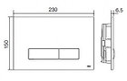 Панель слива механическая Oli Glam черная soft-touch 139187, фото 2