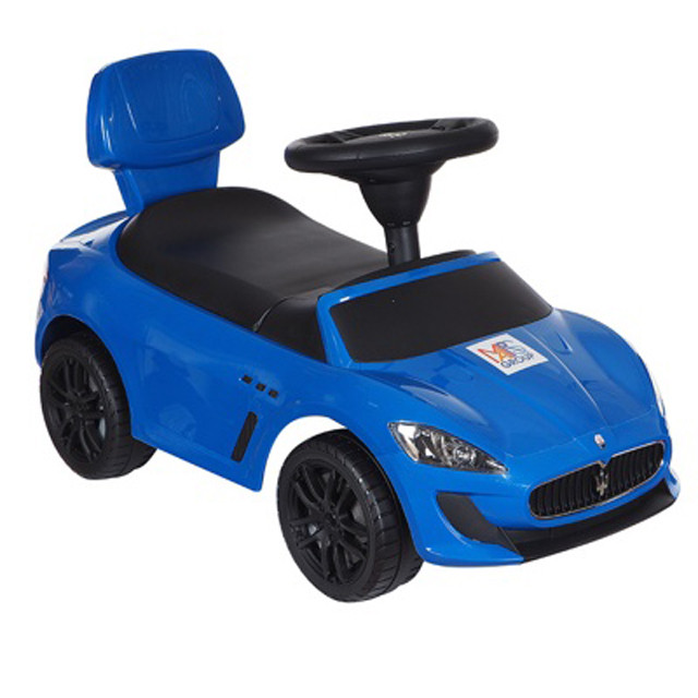 Автомобиль-каталка "Мазерати" со звуковым клаксоном синий 353 - фото 2 - id-p66192884