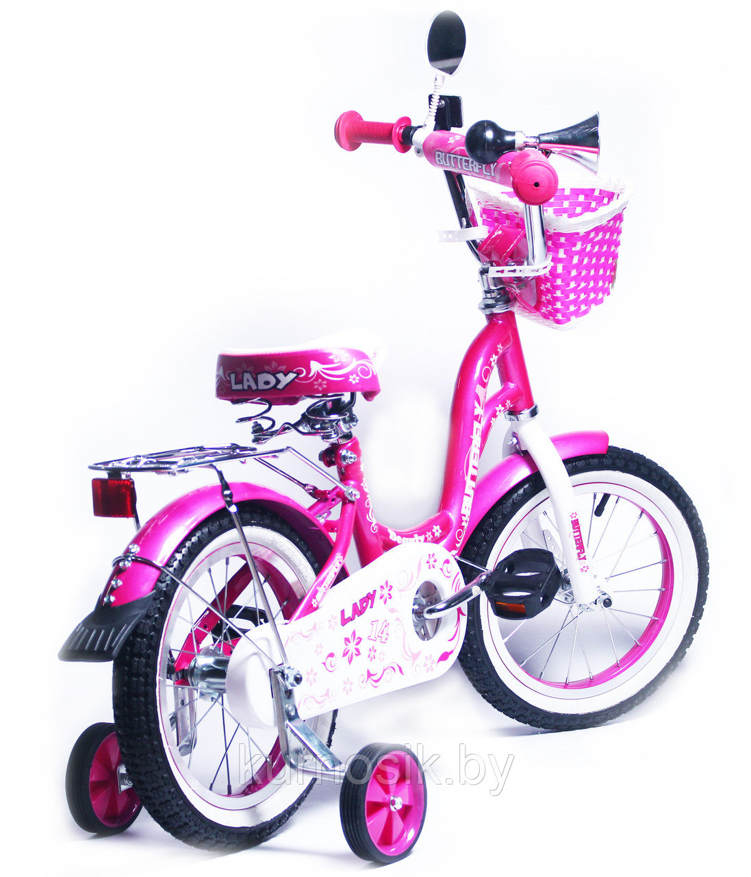 Детский велосипед Favorit Butterfly 14" (от 3 до 5 лет) Розовый - фото 3 - id-p66219997