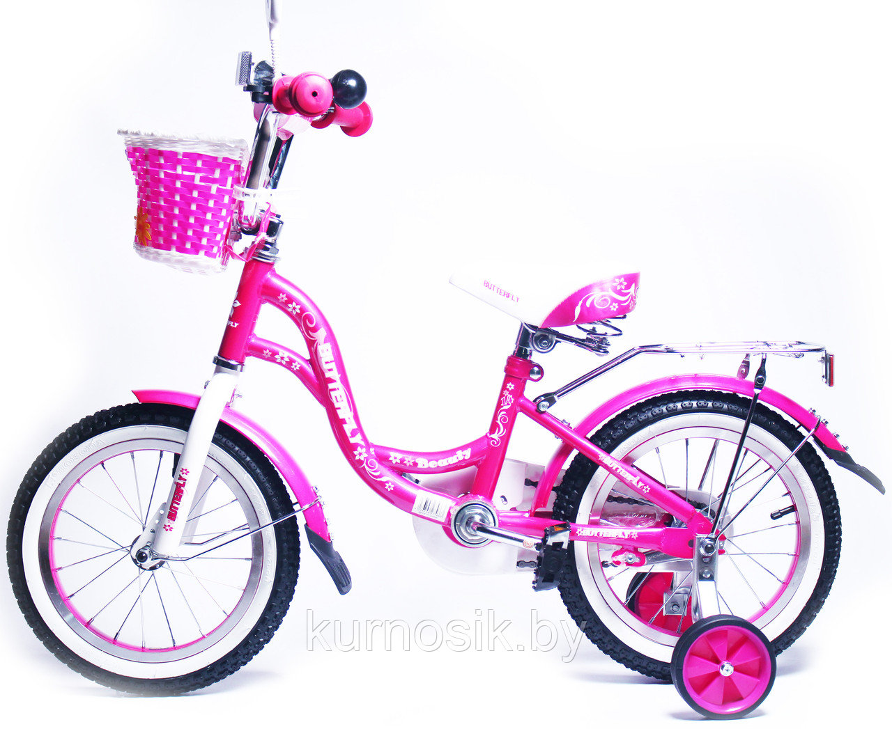 Детский велосипед Favorit Butterfly 14" (от 3 до 5 лет) Розовый - фото 4 - id-p66219997