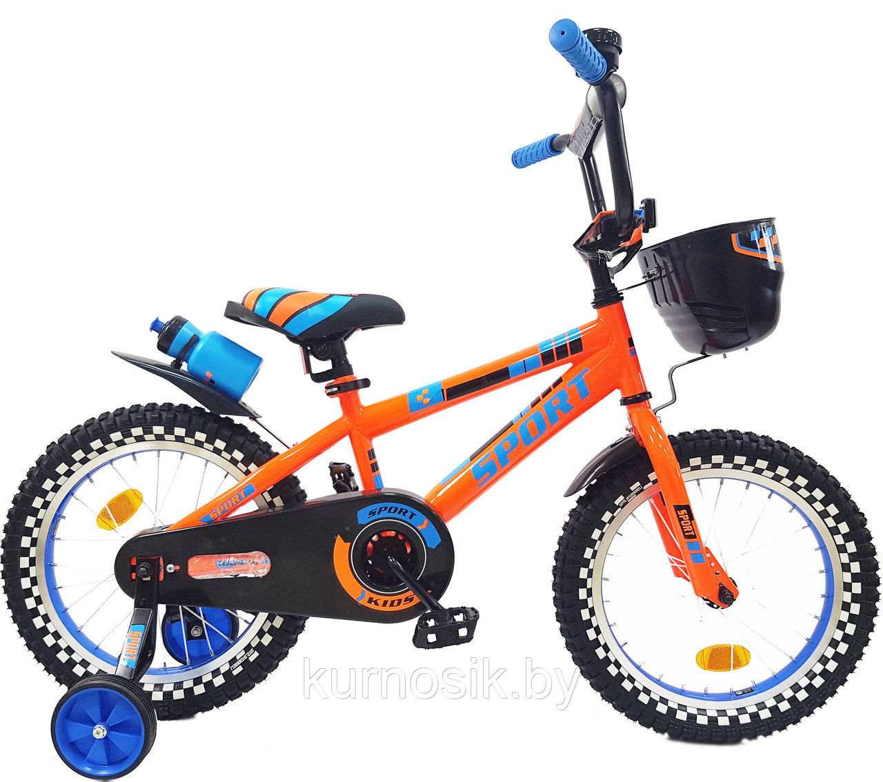 Детский велосипед Tornado Sport new 16" (от 4 до 6 лет) синий - фото 2 - id-p66221262