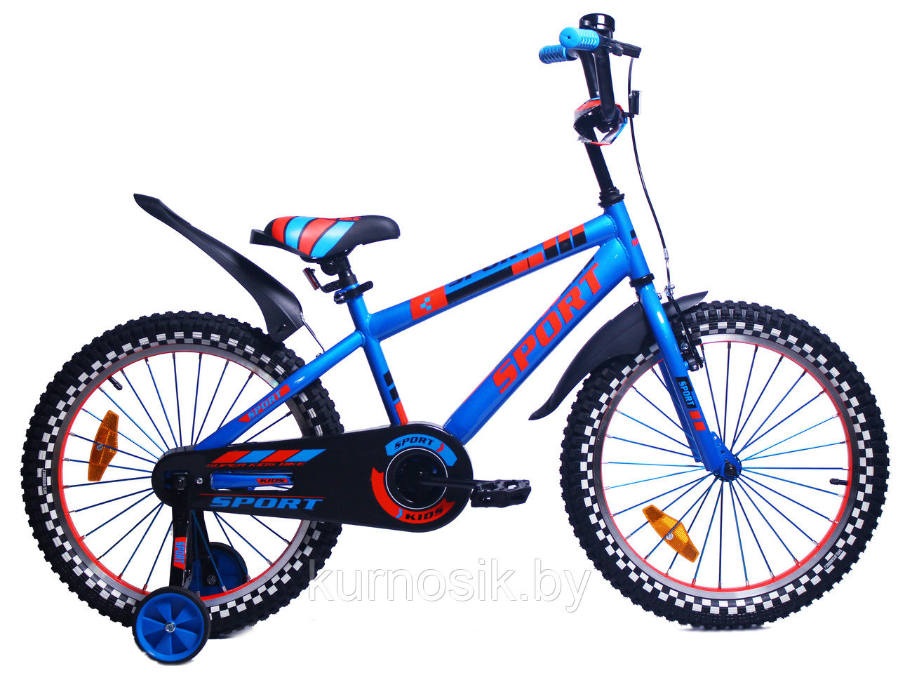 Детский велосипед Favorit Sport new 20" (6-9 лет) Синий