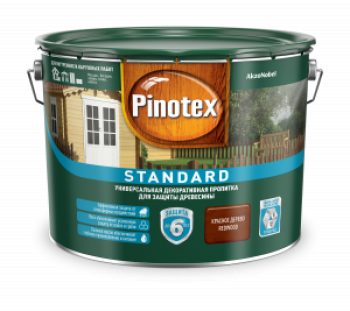 Pinotex Standart/Пинотекс Стандарт — Универсальная декоративная пропитка для защиты древесины 0,9л