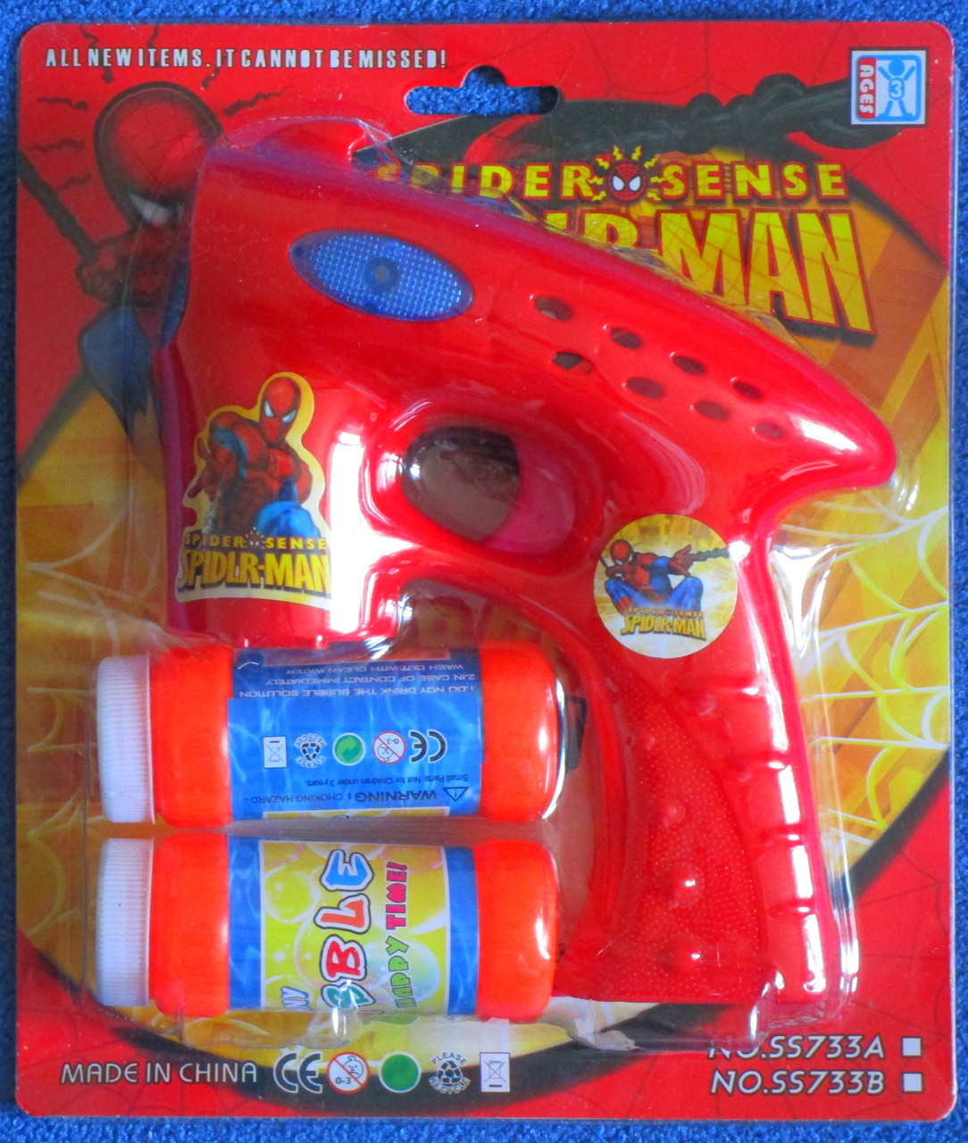 Мыльные пузыри-пистолет spider man на батарейках - фото 1 - id-p41303832