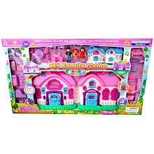 Детский игровой складной пластиковый дом для кукол " My Family game " со светом и звуком 666-661