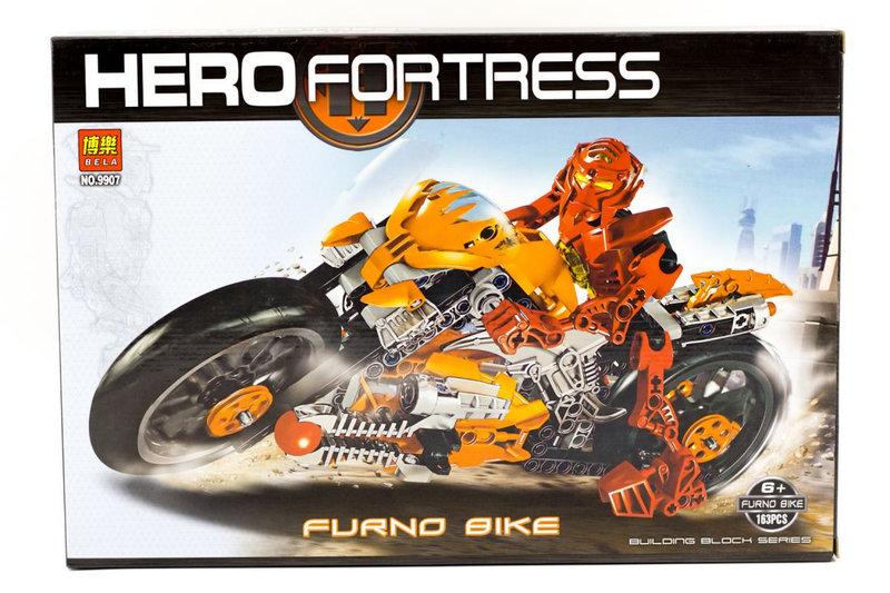 Конструктор Bela Hero Factory Мотоцикл Фурно 9907 163 дет аналог Лего (LEGO) 7158 - фото 2 - id-p66268233