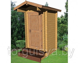 Туалетная кабина из дерева Vaski 1х1,2 брус 34 мм