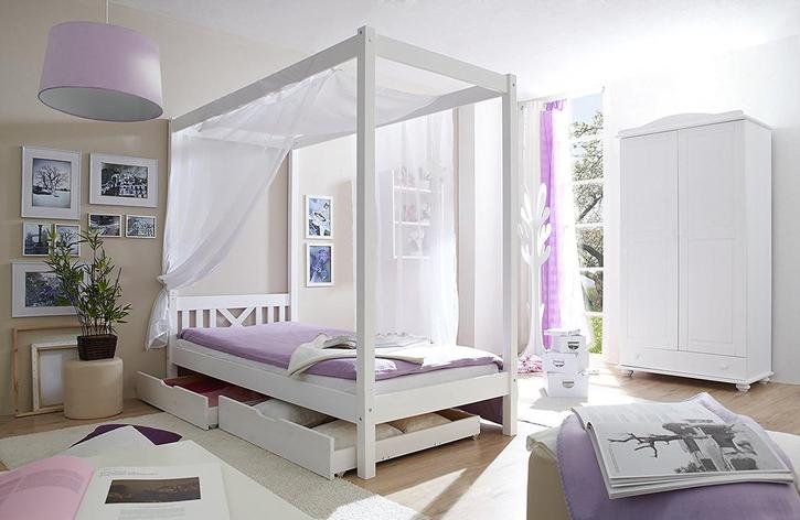 Детская кровать с ящиками "Лотос-6" цвет белый, фото 2