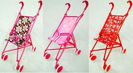 Детская игрушечная коляска-трость для кукол с поворотом колес