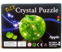 Развивающая детская игрушка 3D Головоломка пазл со световым эффектом Crystal Puzzle Tuna яблоко