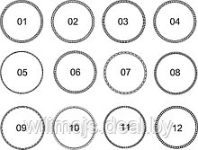 Образцы окантовок для печатей