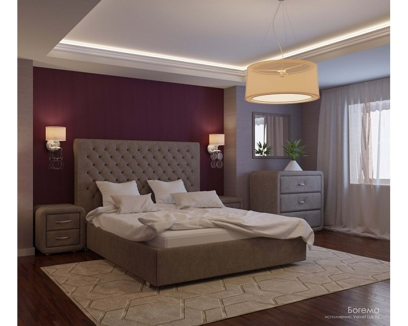 Кровать Богема velvet lux 22 - фото 4 - id-p66331504