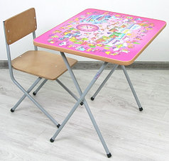 Комплект детской мебели Алфавит Розовый