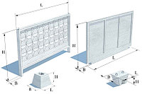 Плита забора 1ПБ40.20*без ног
