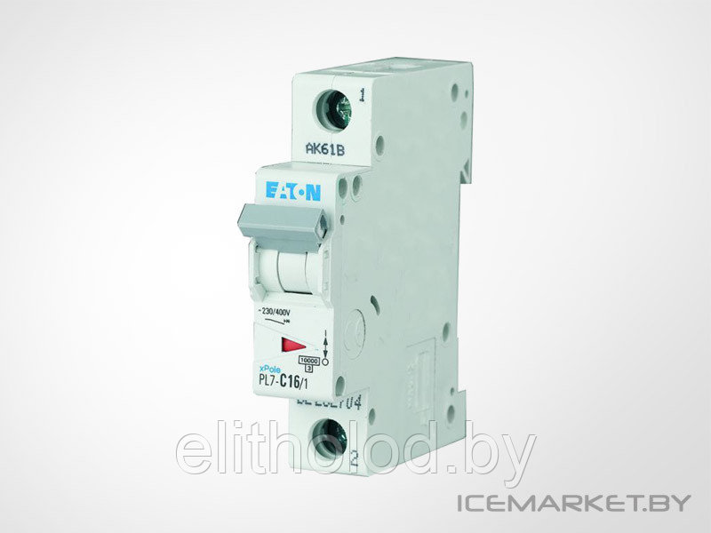 Автоматический выключатель PL7 1P 50A, тип С, 10кА, 1М - фото 1 - id-p66401818