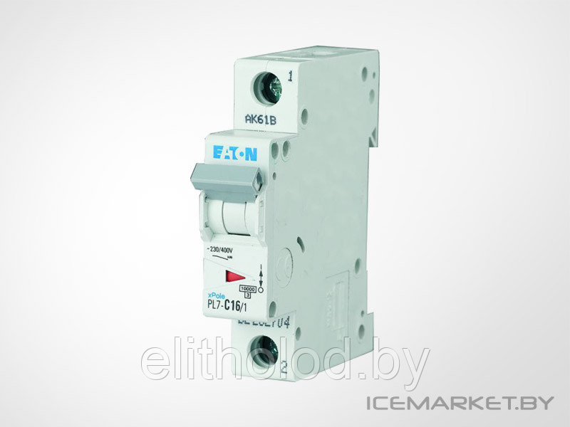 Автоматический выключатель PL7 1P 10A, тип С, 10кА, 1М