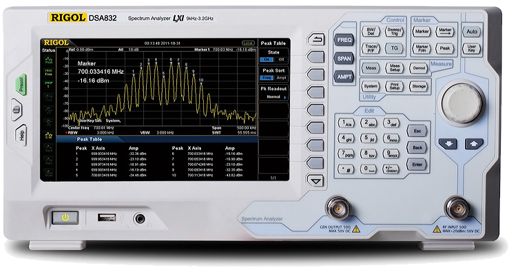 Анализатор спектра Rigol DSA832-TG