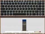 Клавиатура MP-09K23US-5283 для ноутбука Asus Eee PC 1201 серебристо-черная с рамкой - фото 1 - id-p66417048