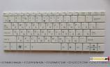 Клавиатура 04GOA192KRU10-3 для ноутбука Asus Eee PC 1001HA, 1005HA, 1008P белая