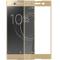 Защитное стекло Aiwo Full Screen Cover 0.33 mm Gold для Sony Xperia XA1 Ultra