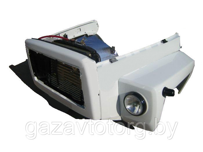Оперение ГАЗ-3307 в сборе с радиатором, без капота (цвет белый), (ОАО ГАЗ), 3307-8400008-40