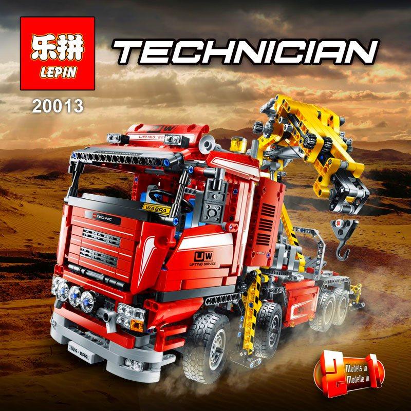 Конструктор Lepin 20013 - аналог Lego 8258 Technic Грузовой кран