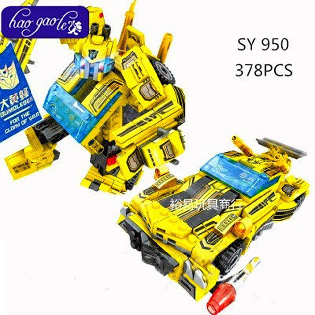 Конструктор Sluban SY950 Transformers 2в1 Bumblebee 378 деталей - фото 1 - id-p66467147