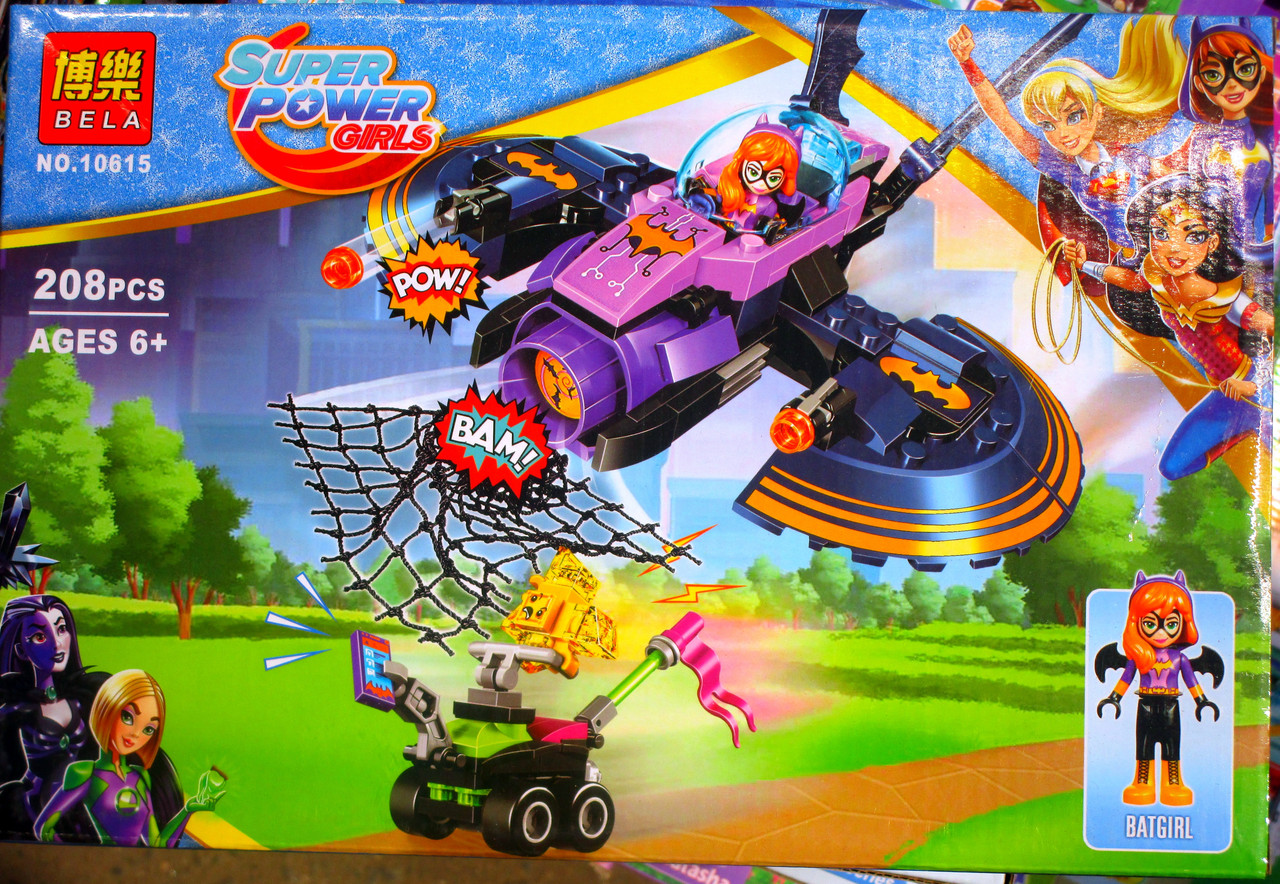 Конструктор BELA Super Hero Girls Бэтгерл: Погоня на реактивном самолете 10615 (Аналог LEGO DC Super Hero Girl
