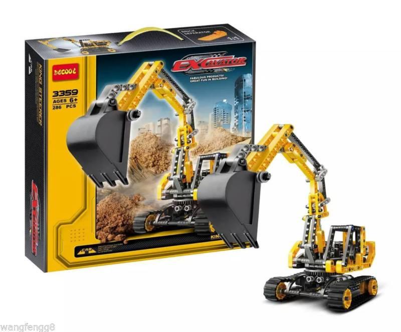 Конструктор Decool 3359 Экскаватор, 286 дет., аналог Лего Техник LEGO Technic 8419 v