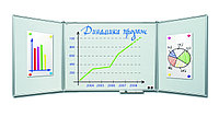 Доска трехэлементная магнитно-маркерная BoardSYS 100 х 300 см