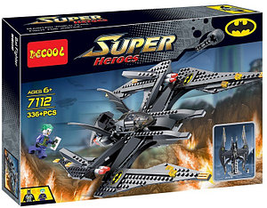 Конструктор Decool 7112 аналог Lego Super Бэтмен и Джокер Batwing  