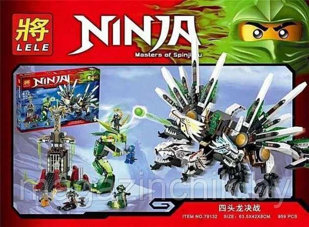 Конструктор Ниндзя го Битва Драконов 79132, 959 деталей, аналог Лего Ниндзя го (LEGO) 9450 - фото 3 - id-p66661175