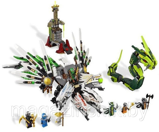 Конструктор Ниндзя го Битва Драконов 79132, 959 деталей, аналог Лего Ниндзя го (LEGO) 9450 - фото 4 - id-p66661175