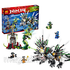 Конструктор Ниндзя го Битва Драконов 79132, 959 деталей, аналог Лего Ниндзя го (LEGO) 9450