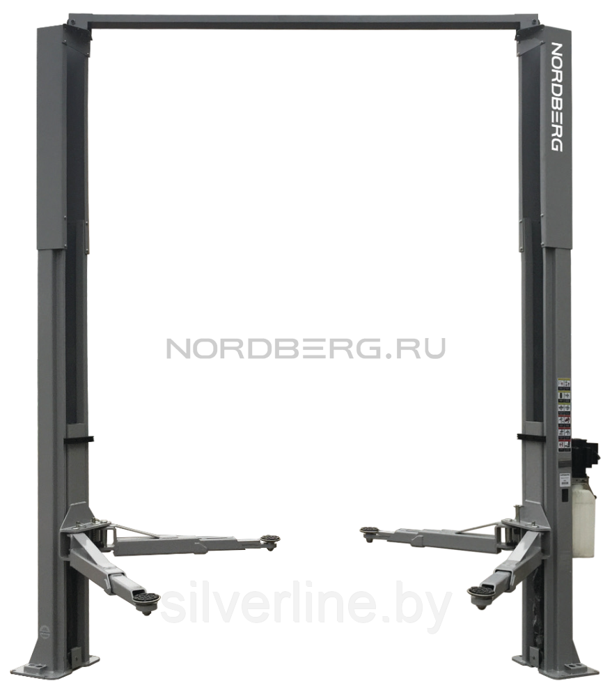 Подъемник двухстоечный с верхней синхронизацией, г/п 4,5 тонны NORDBERG N4123H-4,5T