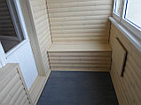 Отделка лоджий и балконов блок-хаусом, фото 2