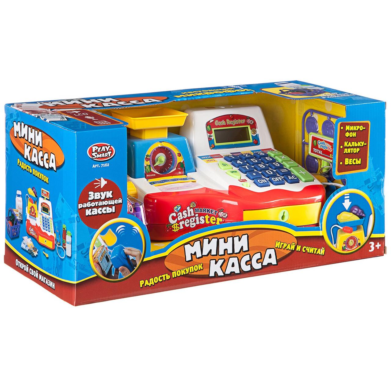 ДЕТСКАЯ ИГРОВАЯ КАССА Play Smart 7162 СКАНЕР,МИКРОФОН, ВЕСЫ - фото 1 - id-p66702964