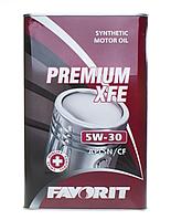 Моторное масло FAVORIT 53273 Premium XFE SAE 5W-30 API SN/CF 4л (железная банка)