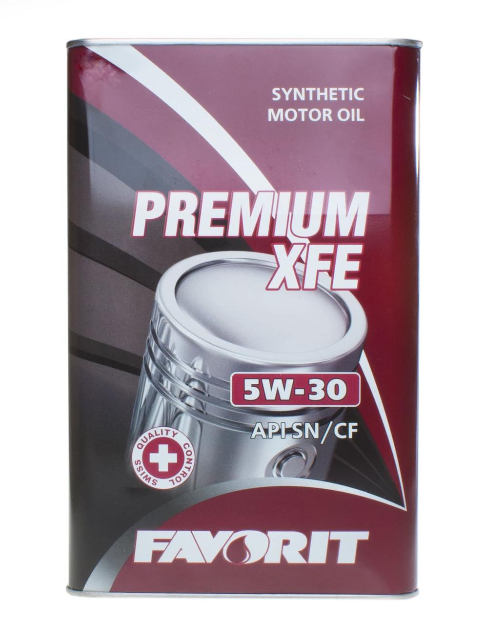 Моторное масло FAVORIT 53273 Premium XFE SAE 5W-30 API SN/CF 4л (железная банка) - фото 1 - id-p66708335