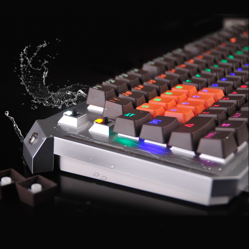 Игровая механическая клавиатура с подсветкой A4Tech Bloody B740A, 106 кл, LK Light Strike, Silver\Gray - фото 5 - id-p66712138