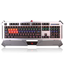 Игровая механическая клавиатура с подсветкой A4Tech Bloody B740A, 106 кл, LK Light Strike, Silver\Gray