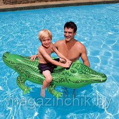 Intex 58546 Надувной плот наездник детский Крокодил 168х86 см, Интекс купить в Минске