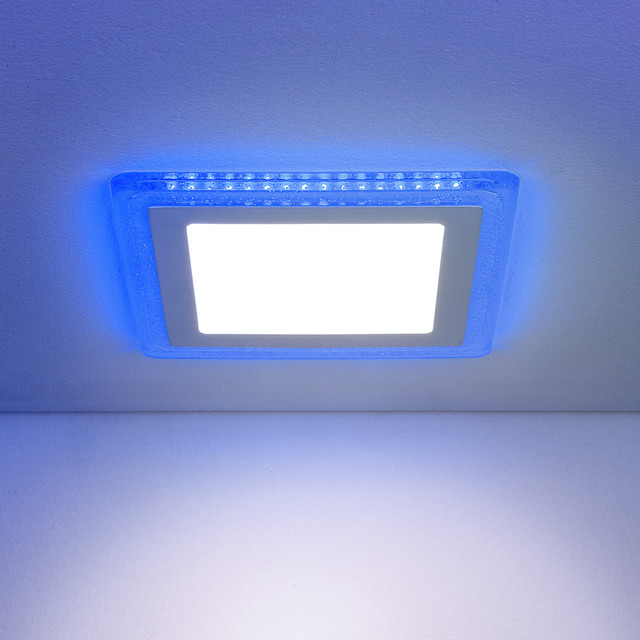 DLS024 10W 4200K Blue Встраиваемый потолочный светодиодный светильник