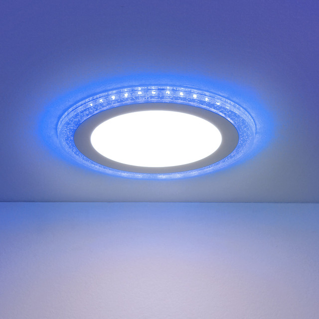 DLR024 18W 4200K Blue Встраиваемый потолочный светодиодный светильник