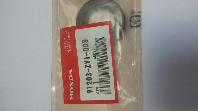 Сальник 28х45х8 коленвала Honda BF15D/20D, 91203-ZY1-003, фото 2