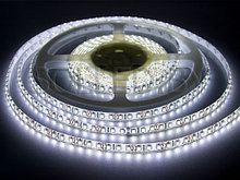 Светодиодная лента SMD 3528 120LED 9,6W 12V IP65 белый холодный